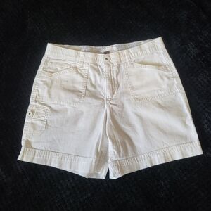Gloria Vanderbilt Women's White Cargo Shorts